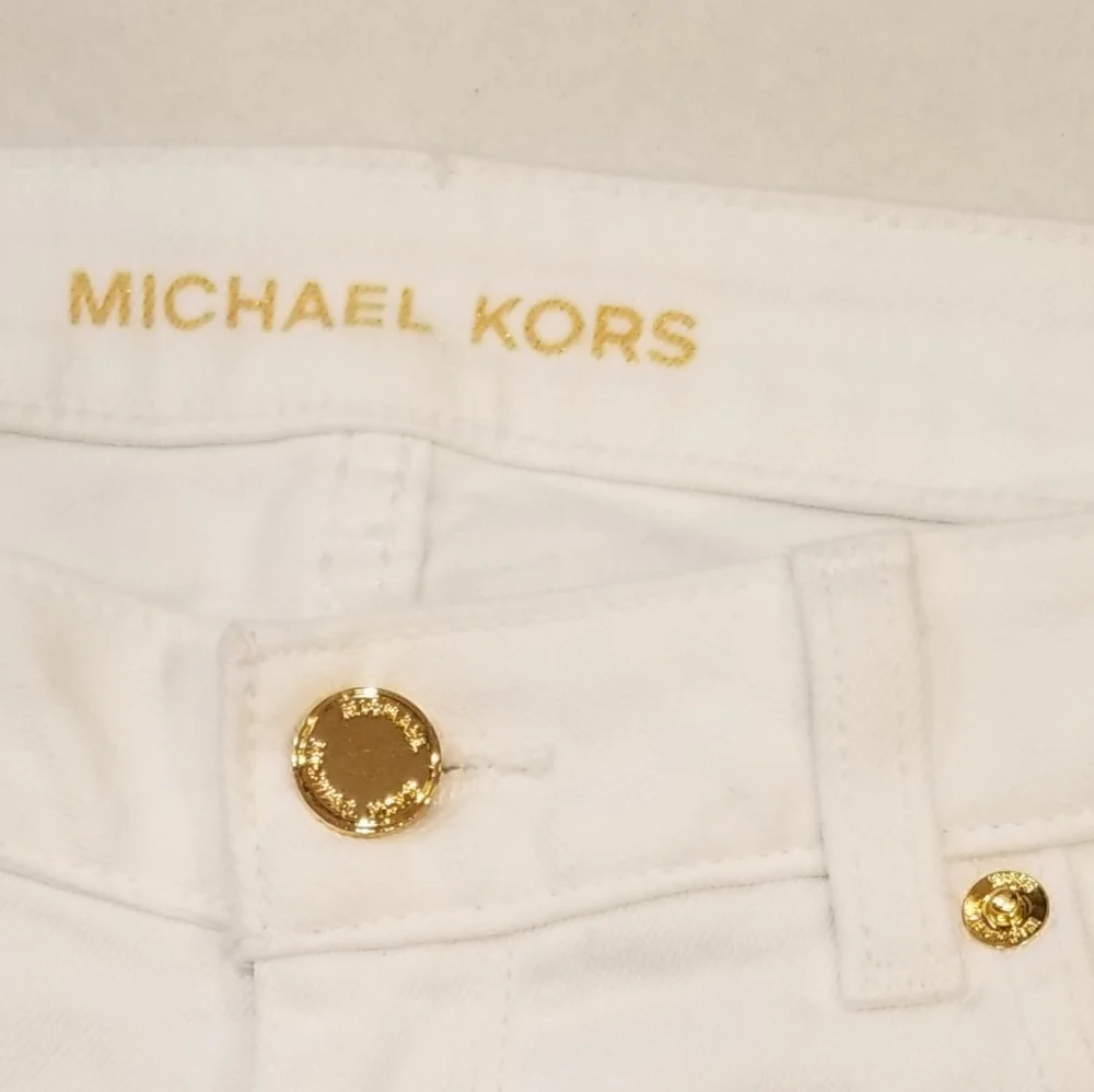 Michael Michael Kors Straight Leg Ankle Jeans White Sz 6